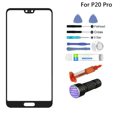 Pantalla de vidrio frontal de repuesto, Kit de pegamento UVGlue para HUAWEI Mate 20/Mate 30/P20 Pro/P30 ► Foto 1/6