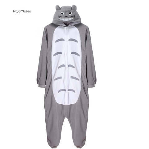 Divertido Totoro Kigurumi pijamas de dibujos animados cambios Animal enterizo para adultos hombres y mujeres par de una-pieza Pijama mameluco del traje de Cosplay ► Foto 1/4
