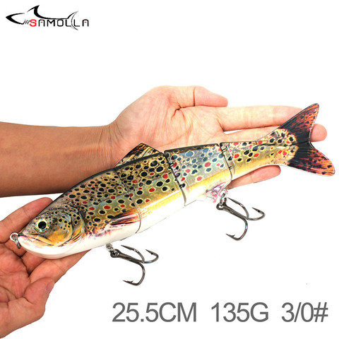 Swimbait-Señuelos De Pesca grandes, cebos duros De 145g, cebo De natación, lubina, Isca, articulados artificiales De agua salada ► Foto 1/6