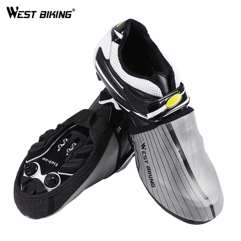 WEST BIKING-cubiertas reflectantes para zapatos de ciclismo, ciclismo de montaña cálidas para cubiertas impermeables, zapatos de bicicleta de carretera ► Foto 1/6