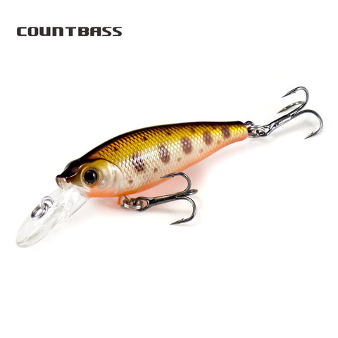 1pc Countbass Minnow cebos duros 50mm y 4,8g de pescador señuelos se hunde tipo Wobblers agua dulce Bass lucio de trucha Señuelos de Pesca ► Foto 1/6