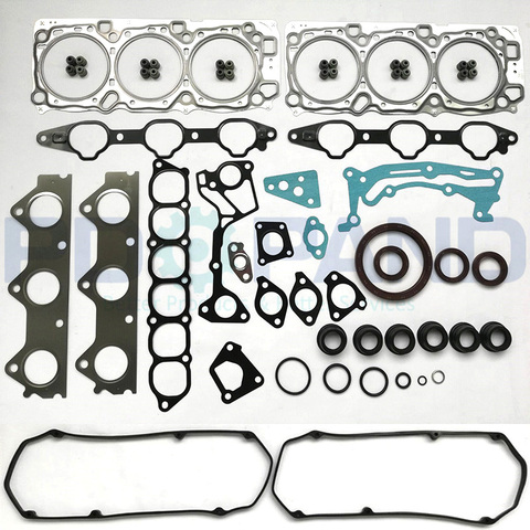 6G74 V75 de reacondicionamiento general del motor reconstrucción Kit de junta MD977868 para Mitsubishi PAJERO III carro/MONTERO SPORT K90 3,5 3497cc SOHC 24V ► Foto 1/6