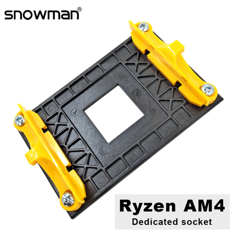 SNOWMAN-soporte de disipador térmico Ryzen AM4 para CPU, soporte de montaje de placa Base para ventilador de PC, Base de refrigeración para CPU ► Foto 1/6