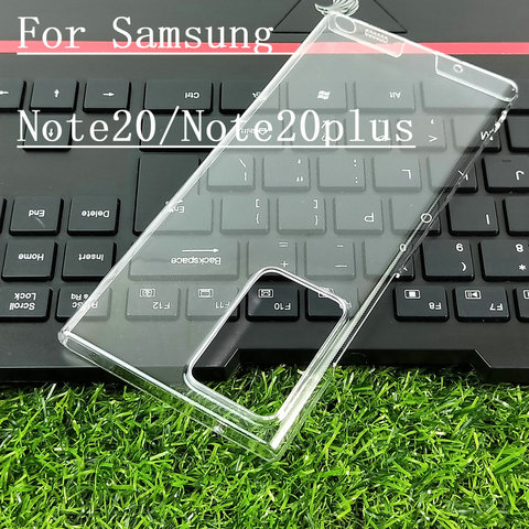 Funda de teléfono para Samsung Galaxy Note 20 Ultra Note 10 Plus Lite S10 5G A71 A51, carcasa rígida transparente para PC, funda protectora trasera para cámara ► Foto 1/6