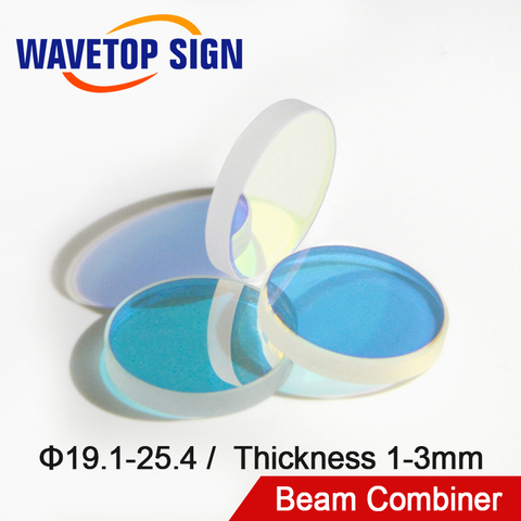 WaveTopSign-Espejo combinador de haz láser 1064nm diámetro 20mm grosor 1 1,5 2 3mm uso para máquina de grabado láser YAG de fibra ► Foto 1/6