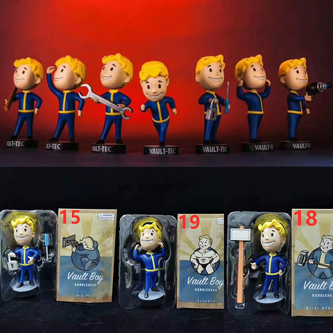 Fallout Vault Boy cabeza de Bobble muñeca PVC figura de acción de juguete juego figuras niños adultos colección modelo regalos de muñecas T30 ► Foto 1/6