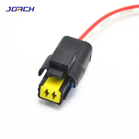 Conector de lámpara de luz hembra FCI, 2 pines/Way, Sensor de temperatura del agua, enchufe con cable en espiral para Renault, Peugeot y Citroen, 1 Uds. ► Foto 1/3