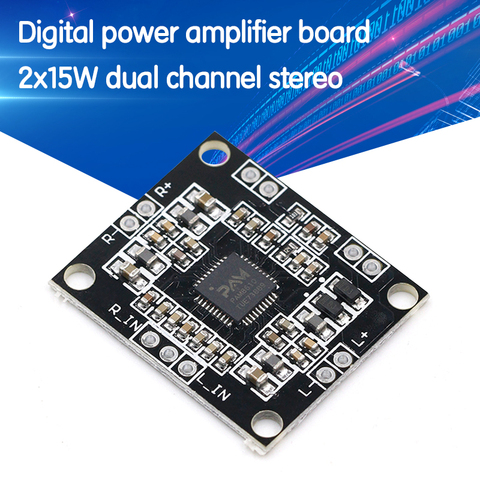 Placa amplificadora de potencia digital PAM8610 2x15w doble canal estéreo mini Clase D placa amplificadora de potencia ► Foto 1/6