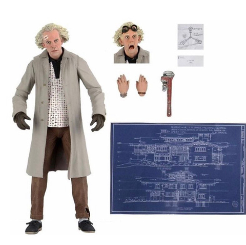 DOC Brown figura Marty McFly Neca a el futuro Ⅱ Almanaque de deportes Biff Tannen cifras final 1955 la 35th aniversario ► Foto 1/6