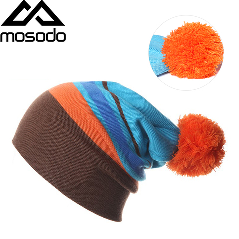 Gorro de invierno para exteriores, cálido, tejido, para mujer, hombre, gorro, gorro Unisex, gorro suave coreano, gorra para patinar, sombrero Casual para adulto ► Foto 1/6