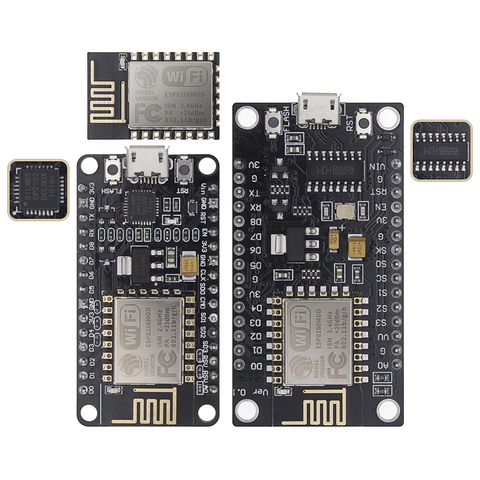 Módulo inalámbrico CH340/CP2102 NodeMcu V3/V2 Lua WIFI Internet de las cosas Placa de desarrollo basada ESP8266 ESP-12F con antena pcb ► Foto 1/6