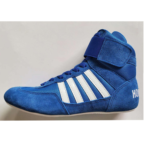 Zapatos de lucha unisex, zapatillas de entrenamiento de SAMBO de goma, de cuero artificial, profesionales de boxeo, 2022 ► Foto 1/6