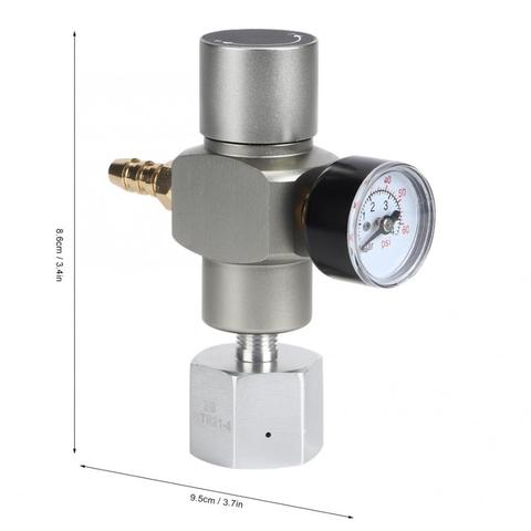 2 en 1 Soda CO2 Mini regulador de Gas CO2 cargador TR21 * 4 0-60 PSI barril cargador para refresco Europea cerveza ► Foto 1/6