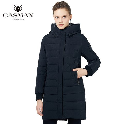 GASMAN-Chaqueta larga de invierno con capucha para mujer, abrigo cálido de alta calidad, a prueba de viento, 2022 ► Foto 1/6