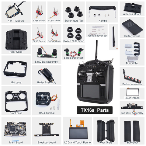 Radio Master TX16S Original, piezas de repuesto aptas para TX16S Hall TBS Sensor Gimbals 2,4G 12CH transmisor de Radio ► Foto 1/6