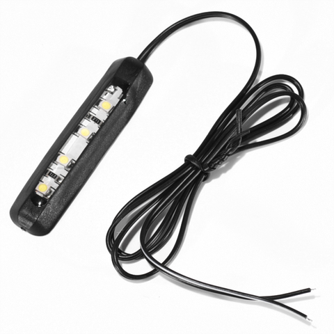 Luz Led trasera con números para coche y motocicleta, lámpara pequeña para decoración de matrícula, 12V, 4Led ► Foto 1/5