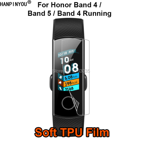 Para Huawei Honor banda 4 / 4 correr/banda 5 reloj pulsera inteligente TPU suave Film Protector de pantalla (no de vidrio templado) ► Foto 1/6