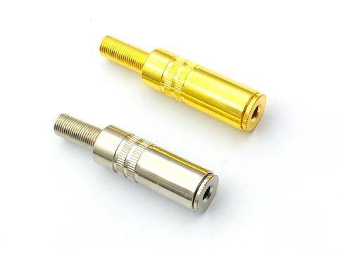 3 uds placa de oro 3,5mm Jack estéreo hembra en línea enchufe adaptador de soldadura ► Foto 1/2