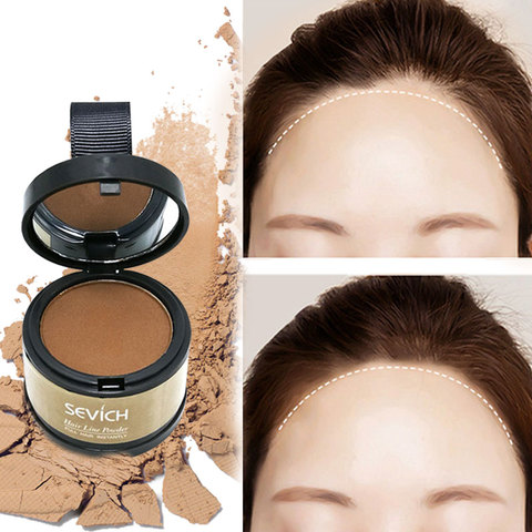 Sombra para ocultar entradas capilares, cosmético natural en polvo de reparación del cabello, maquillaje corrector, gran oferta ► Foto 1/6