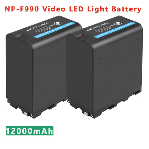 Probty 12000mAh NP-F990 NP-F980 F970 F960 batería para Yongnuo Godox YN300Air II YN300 III YN600 L132T luz LED para vídeo de la batería ► Foto 1/6