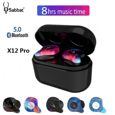 Auriculares inalámbricos Sabbat X12 Pro Tws con Bluetooth 5,0, auriculares estéreo Hifi, Auriculares deportivos inalámbricos a prueba de agua X12 Ultra ► Foto 1/6