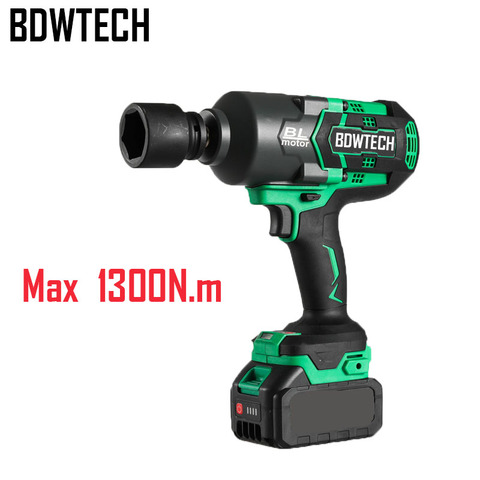 Llave de impacto de batería inalámbrica, Torque de 1300N.m, 20V, XWT08Z, sin escobillas, accionamiento cuadrado de 1/2 pulgadas, compatible con batería Makita ► Foto 1/6