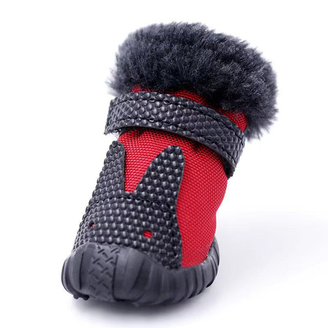 Zapatos impermeables de perro mascota cálido para invierno, antideslizantes, de algodón grueso, para perros pequeños, Teddy Bichon Schnauzer ► Foto 1/6