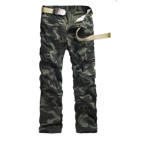 Pantalones Cargo de camuflaje para hombre, pantalón con bolsillos, prendas de vestir, estilo militar, holgado, trabajo, 40, 2022 ► Foto 1/6