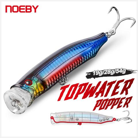 Noeby Popper Pesca flotante señuelos 100 120, 150mm, 20mm, 29 55g Artificial cebo duro Wobblers para GT aparejo para atún Señuelo de pesca de mar ► Foto 1/6