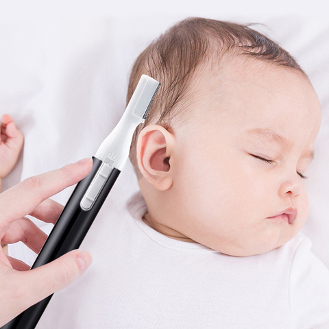 Depiladora eléctrica de cejas para hombre, recortador eléctrico de cejas, máquina de afeitar, afeitadora de maquillaje para mujer, Mini afeitadora ► Foto 1/6