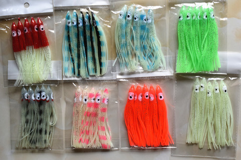 Señuelo luminoso para pesca de calamar, faldas de pulpo, aparejos de pesca de mar, 9CM ► Foto 1/6