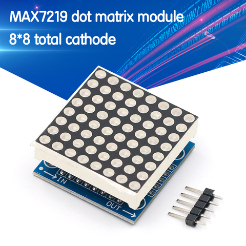 Módulo de matriz de microcontrolador MAX7219 dot, módulo de pantalla, productos terminados, puede estar junto para programación arduino ► Foto 1/6