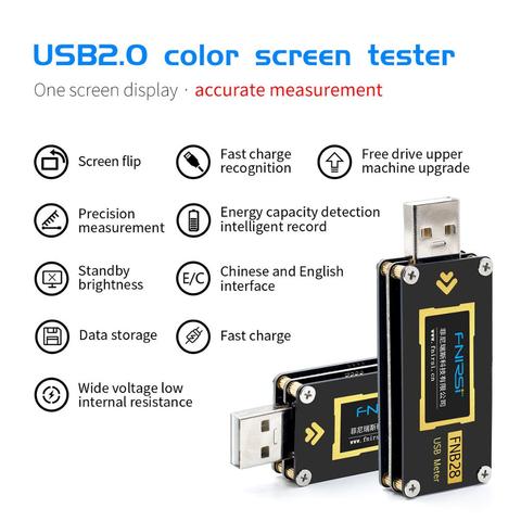 Multímetro de corriente y voltaje, medidor USB QC2.0/QC3.0/FCP/SCP/AFC prueba de capacidad de disparo de protocolo de carga rápida ► Foto 1/6