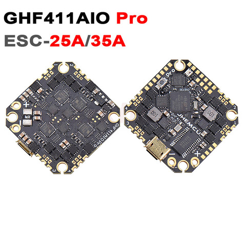 JHEMCU actualizado GHF411AIO Pro 25A 35A F4 OSD controlador de vuelo construido en 4in1 25A/35A CES JHEF411 Firmware BLheli_S 2-6S Lipo RC ► Foto 1/6