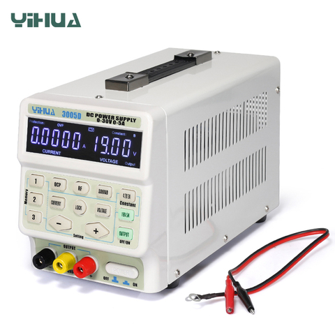 Fuente de alimentación de laboratorio ajustable, 5A, 30V CC, YIHUA 150W 3005D ► Foto 1/4