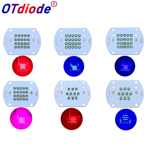 Luz LED para crecimiento de plantas Cree XPE, iluminación Led, 660nm, rojo, 450NM, azul real, para siembra de fruta en jardín interior, 30W50W60W ► Foto 1/6