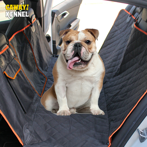 CAWAYI perrera bolsa de mascotas perro almohadilla del asiento de coche hamaca protector llevar perro transporte respirable ventana lateral ► Foto 1/6