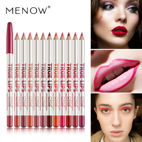 Menow-delineador de labios para mujer, lápiz labial de 12 colores, resistente al agua, cosméticos, regalo, oferta, P14002 ► Foto 1/6