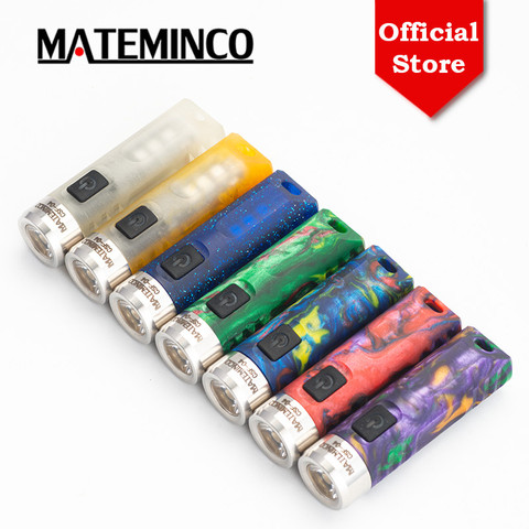 Mateminco CSF04 TIR SST20 300lm llavero EDC tipo-C USB recargable Mini portátil iinterna LED de bolsillo con UV RGB Aux LEDs ► Foto 1/6