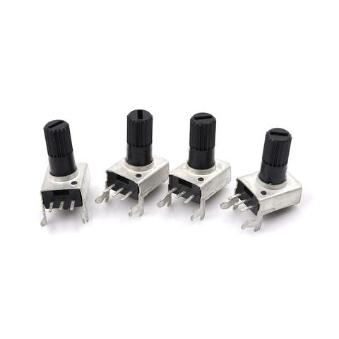 10 Uds RV09 potenciómetro Vertical 5K 10K 50K 100K WH09 0932 resistencia ajustable 3 pines potenciómetro de sello Kit de resistencias Variable ► Foto 1/3