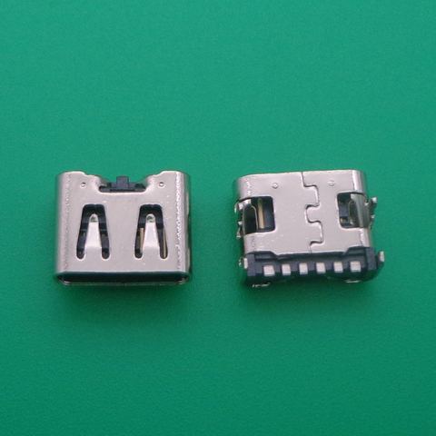 20 piezas Micro USB JACK 6pin tipo C conector hembra USB3.1 para teléfono móvil Mini USB Jack conector de carga ► Foto 1/2