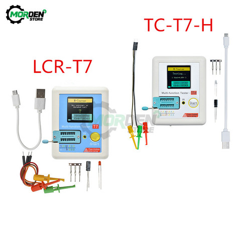 Medidor de capacitancia de diodo triodo multifuncional, LCR-T7, TC-T7-H, ESR, TFT, retroiluminación, multímetro LCR ► Foto 1/6