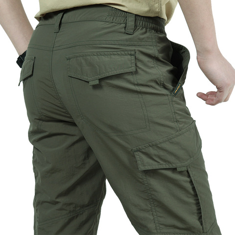 Pantalones de senderismo de secado rápido para hombre, ropa deportiva de verano para escalada de montaña, pesca, senderismo, ejército, impermeable, 2022 ► Foto 1/6