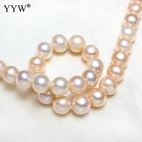 Cuentas de perlas naturales de agua dulce de alta calidad, 9-10mm, cuentas sueltas de patatas fritas para hacer joyería, pulsera Diy, accesorios para collar ► Foto 1/6