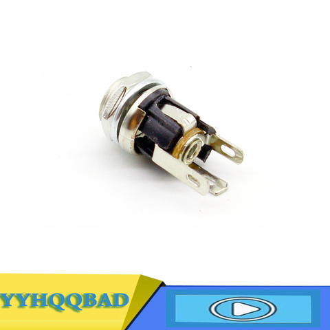 DC025M 5,5mm x 2,1mm alimentación DC Jack hembra conector de montura de Panel 5,5*2,1 MM DC-025M ► Foto 1/5