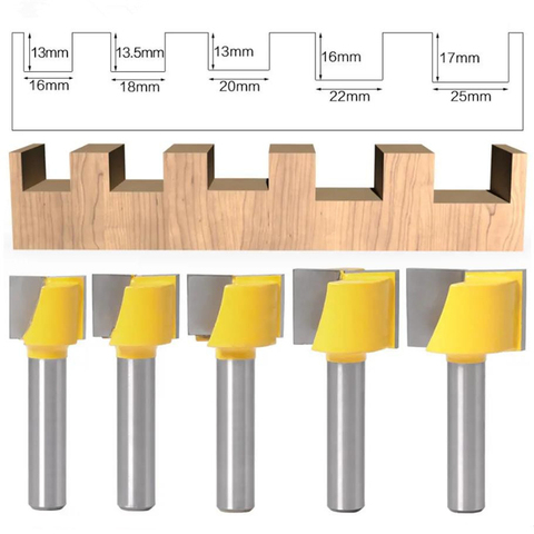 Broca enrutador de carpintería de 16-25mm, vástago de 8mm, superficie de cepillado, limpieza inferior, fresa de madera, broca para cortador CNC ► Foto 1/5