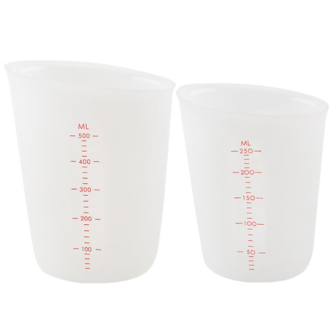 Taza medidora de silicona de 250/500ml, herramienta de medición para cocina, jarra para Caño, herramienta para hornear para mantequilla y agua ► Foto 1/5