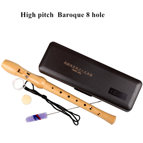 Gaita-Grabadora de madera Soprano, instrumento Musical de 8 agujeros, Flauta Vertical germánica/barroca, Flauta China ► Foto 1/6