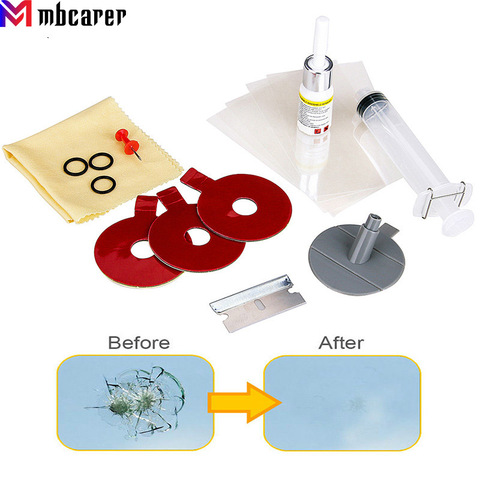 Kit de reparación de parabrisas de coche, conjunto de Herramientas de reparación de restauración de parabrisas de cristal, luz UV, bricolaje, Kit de cristal para grieta de Chip Z2 ► Foto 1/6