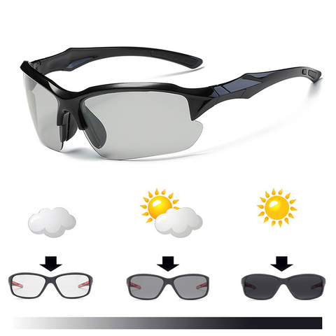 Gafas fotocromáticas profesionales para ciclismo, lentes polarizadas para bicicleta, para montar deportes de competición, para pescar, BC0244 ► Foto 1/6